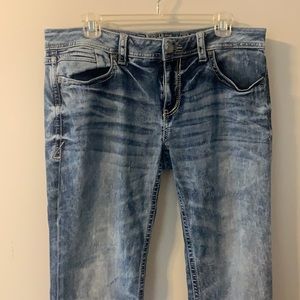 Buckle Black straight leg jeans 32x32